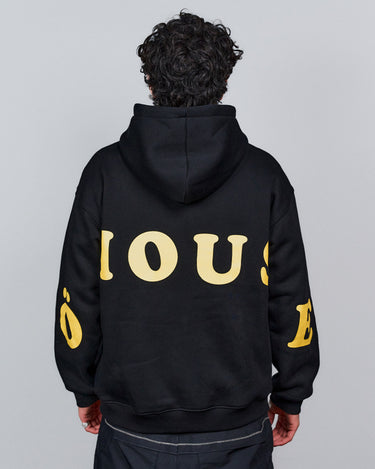 Sort öhouse hoodie herremodel bagfra